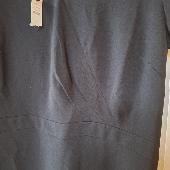 NWT Talbots Womens Short/Cap Sleeve Knee-length Zip Black Dress Size 16 - Picture 5 of 8